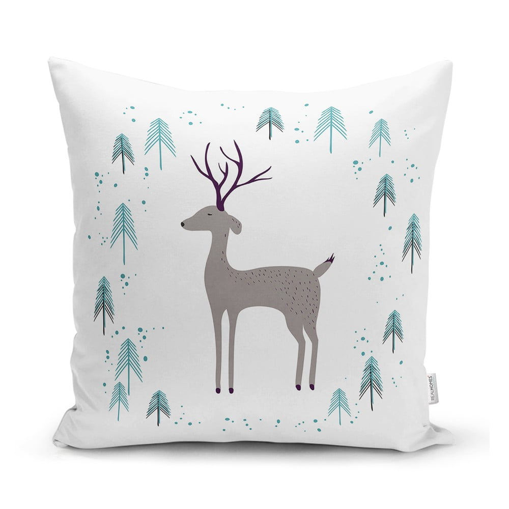 Karácsonyi mintás textil párnahuzat 43x43 cm – Mila Home