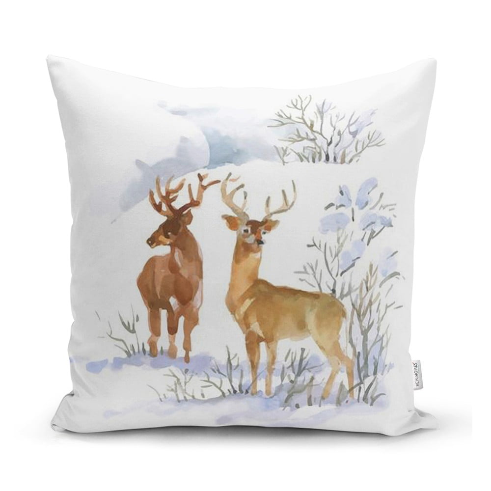 Karácsonyi mintás textil párnahuzat 43x43 cm – Mila Home