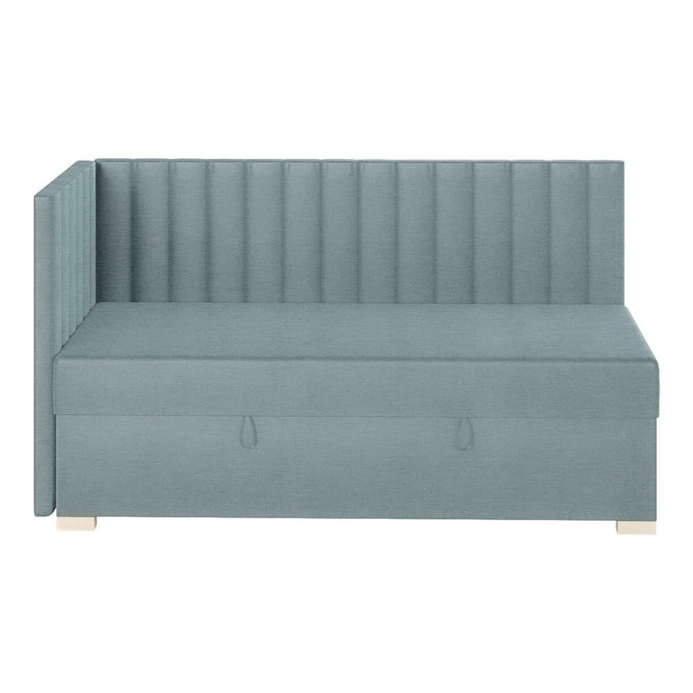 Kék sarok ágyneműtartós gyerekágy matraccal 90x200 cm Snugi – Ghado