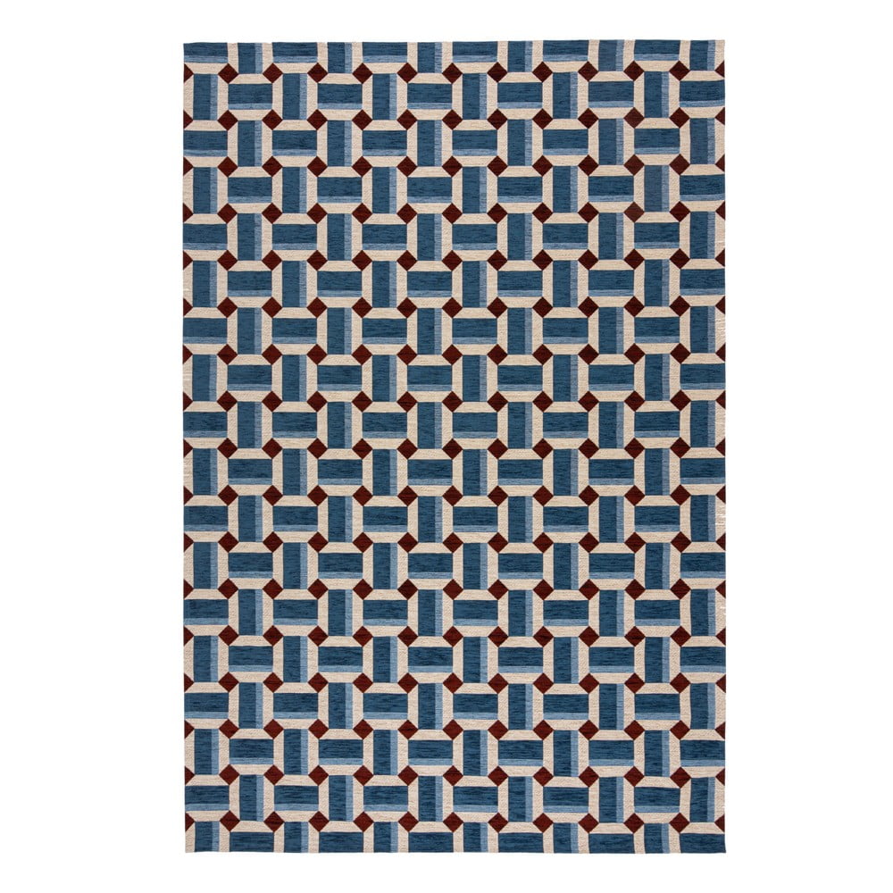 Kék szőnyeg 120x170 cm Lennox Geometric – Flair Rugs