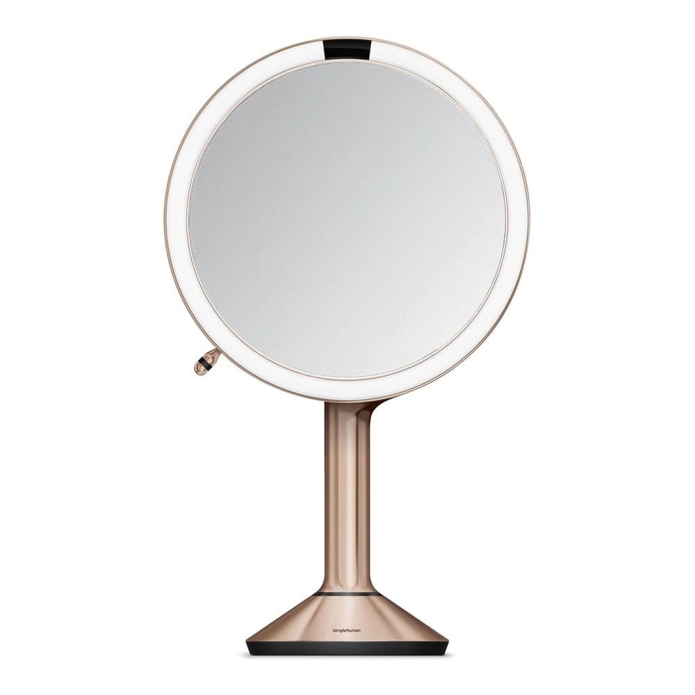Kozmetikai tükör világítással-nagyítós (ötszörös) ø 20 cm Sensor Trio – simplehuman