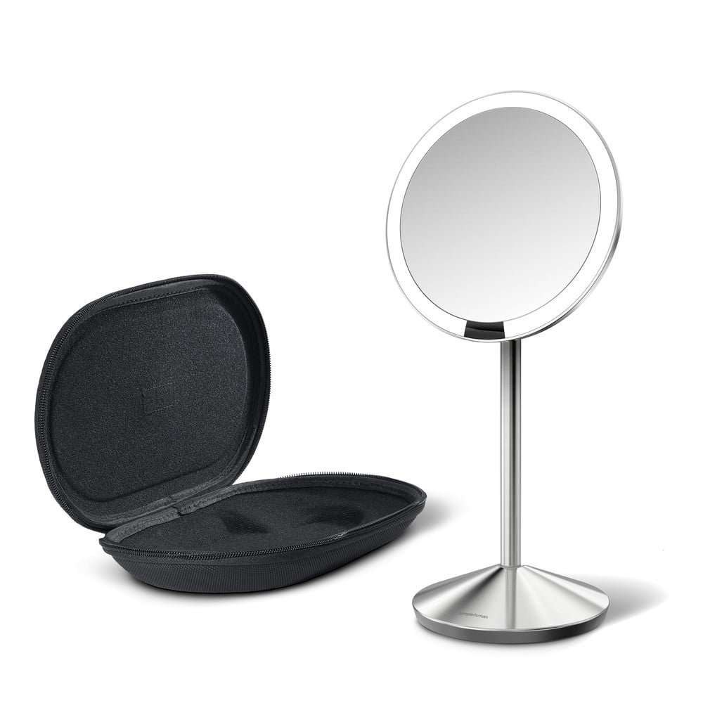 Kozmetikai tükör világítással-nagyítós (tízszeres) ø 12 cm Travel – simplehuman
