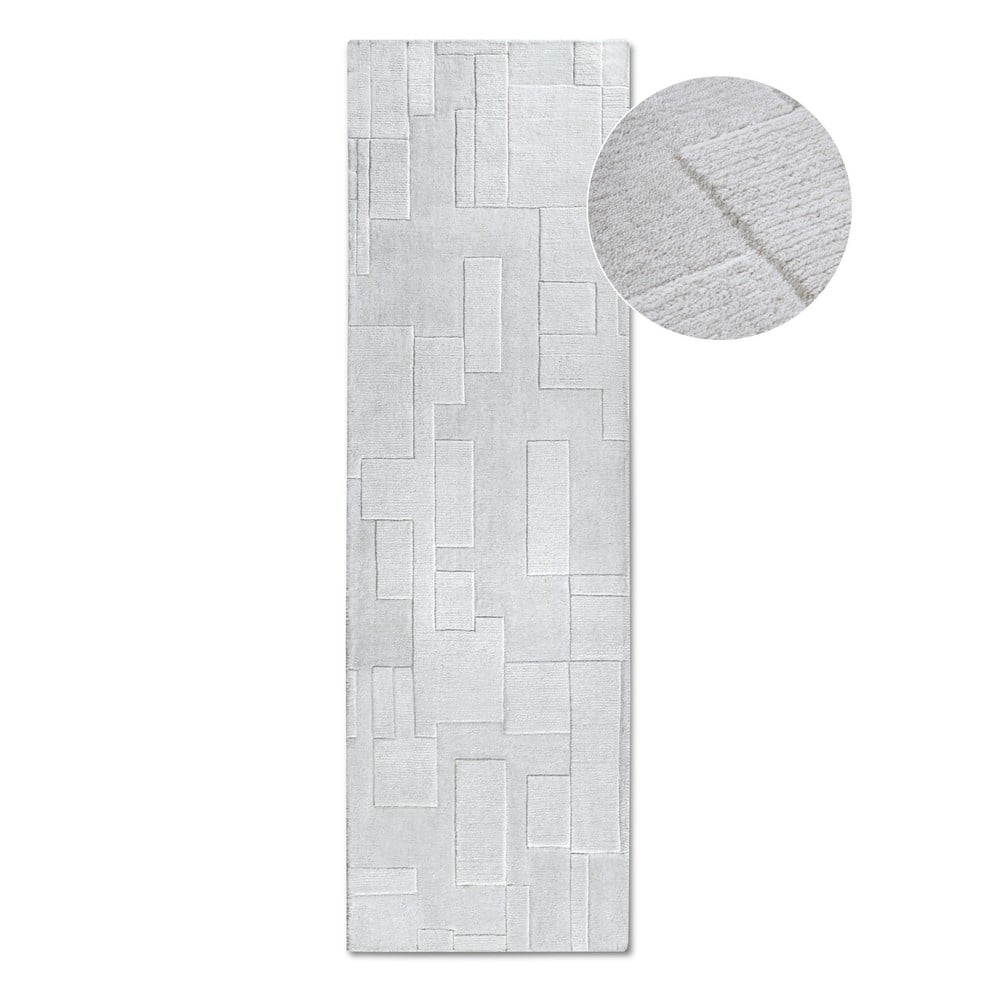 Krémszínű kézi szövésű gyapjú futószőnyeg 80x250 cm Wilhelmine – Villeroy&Boch