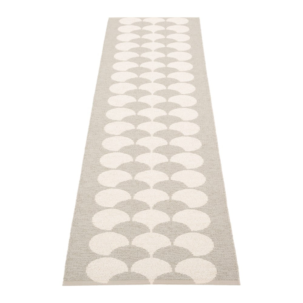 Krémszínű kültéri-beltéri futószőnyeg 70x250 cm Poppy Linen – Pappelina