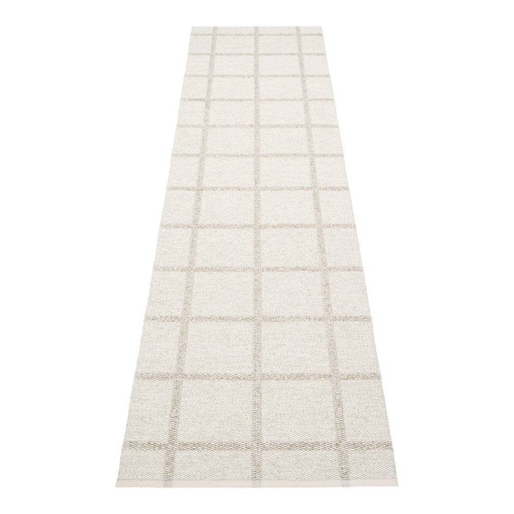 Krémszínű kültéri-beltéri futószőnyeg 70x300 cm Ada Fossil – Pappelina