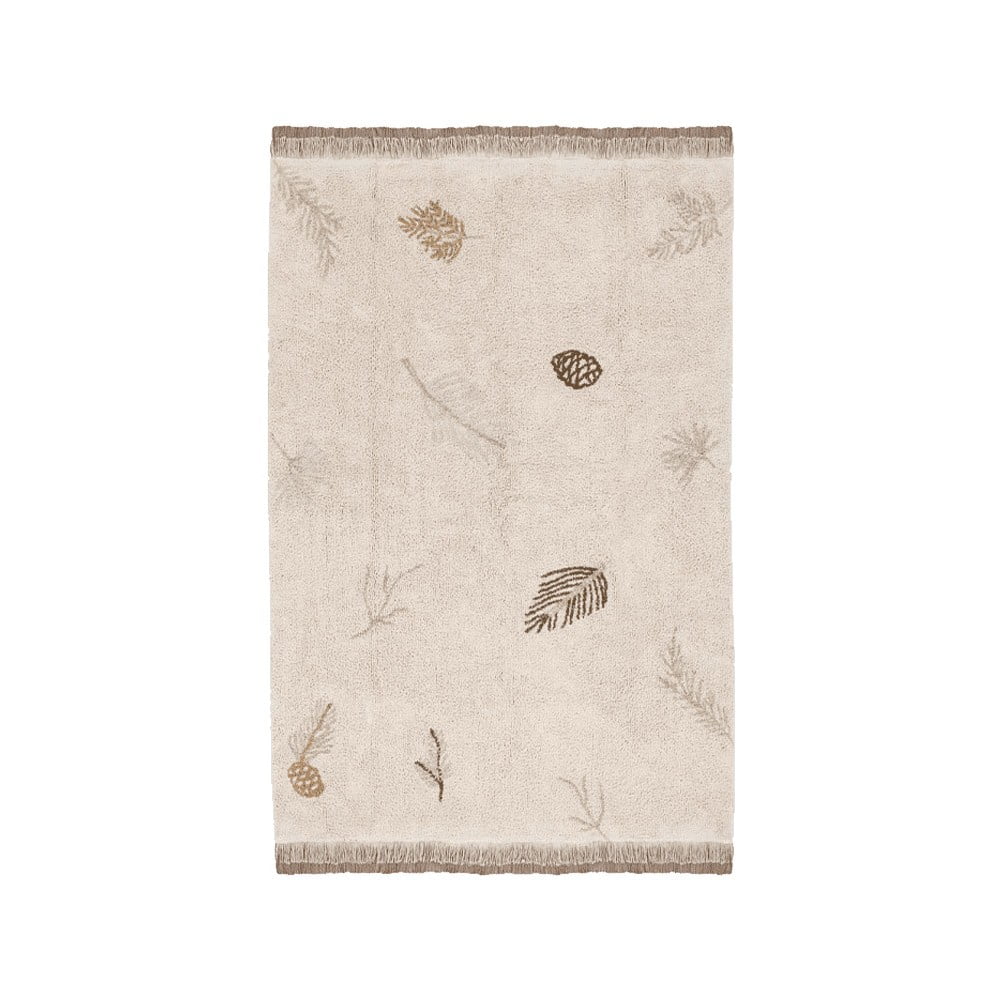 Krémszínű mosható kézi szövésű pamut gyerek szőnyeg 170x240 cm Pine Forest – Lorena Canals