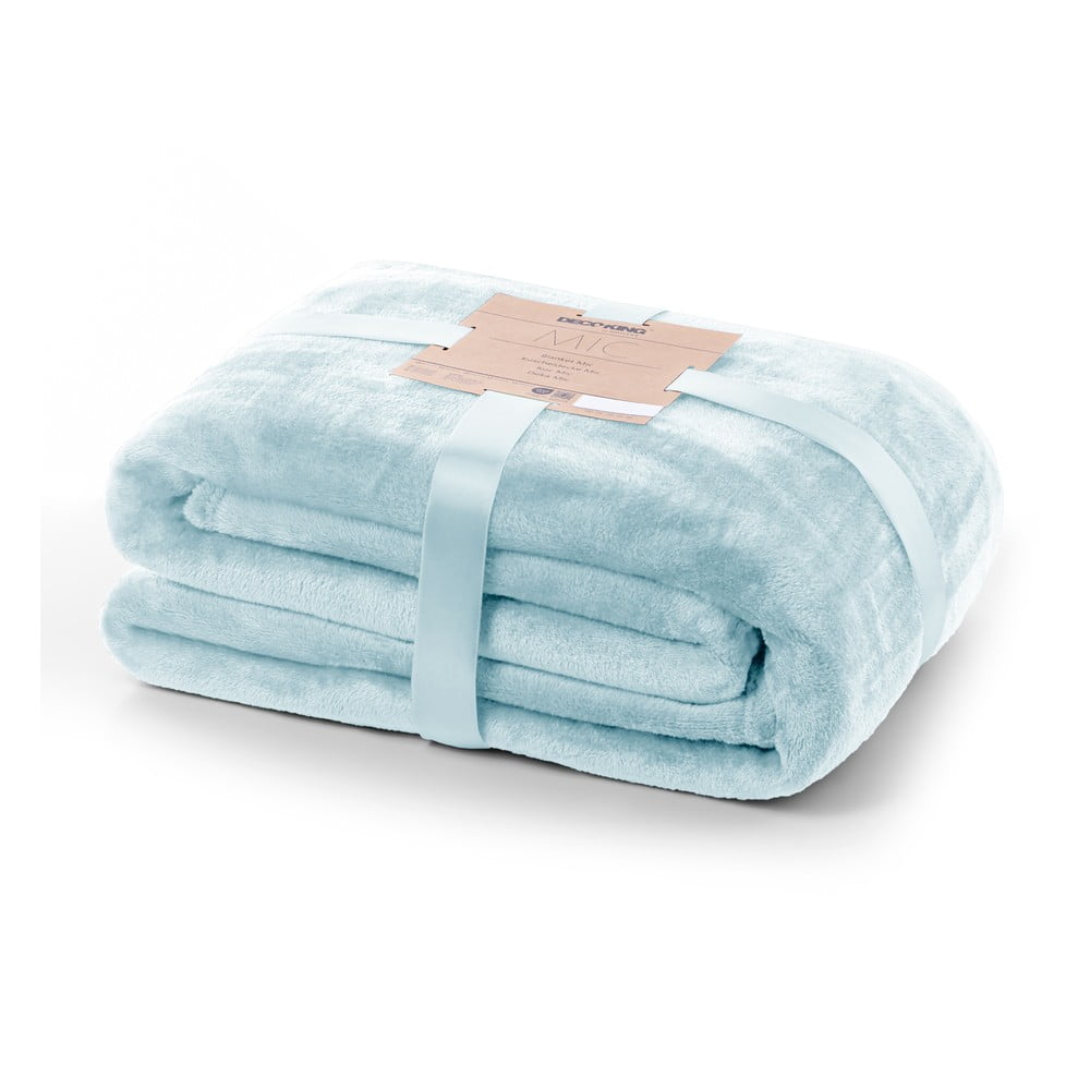 Mic világoskék mikroszálas takaró
