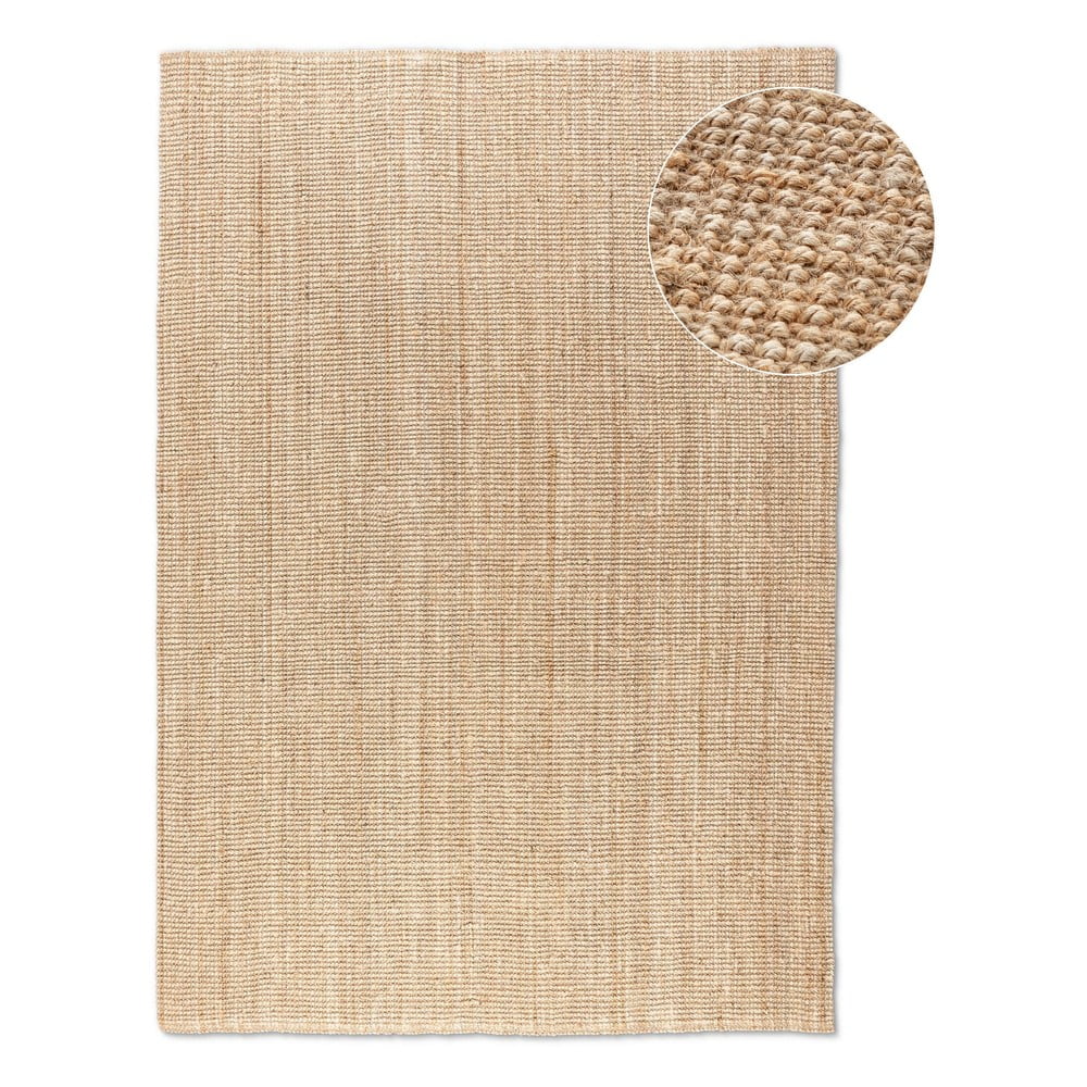 Natúr színű juta szőnyeg 190x280 cm Bouclé – Hanse Home