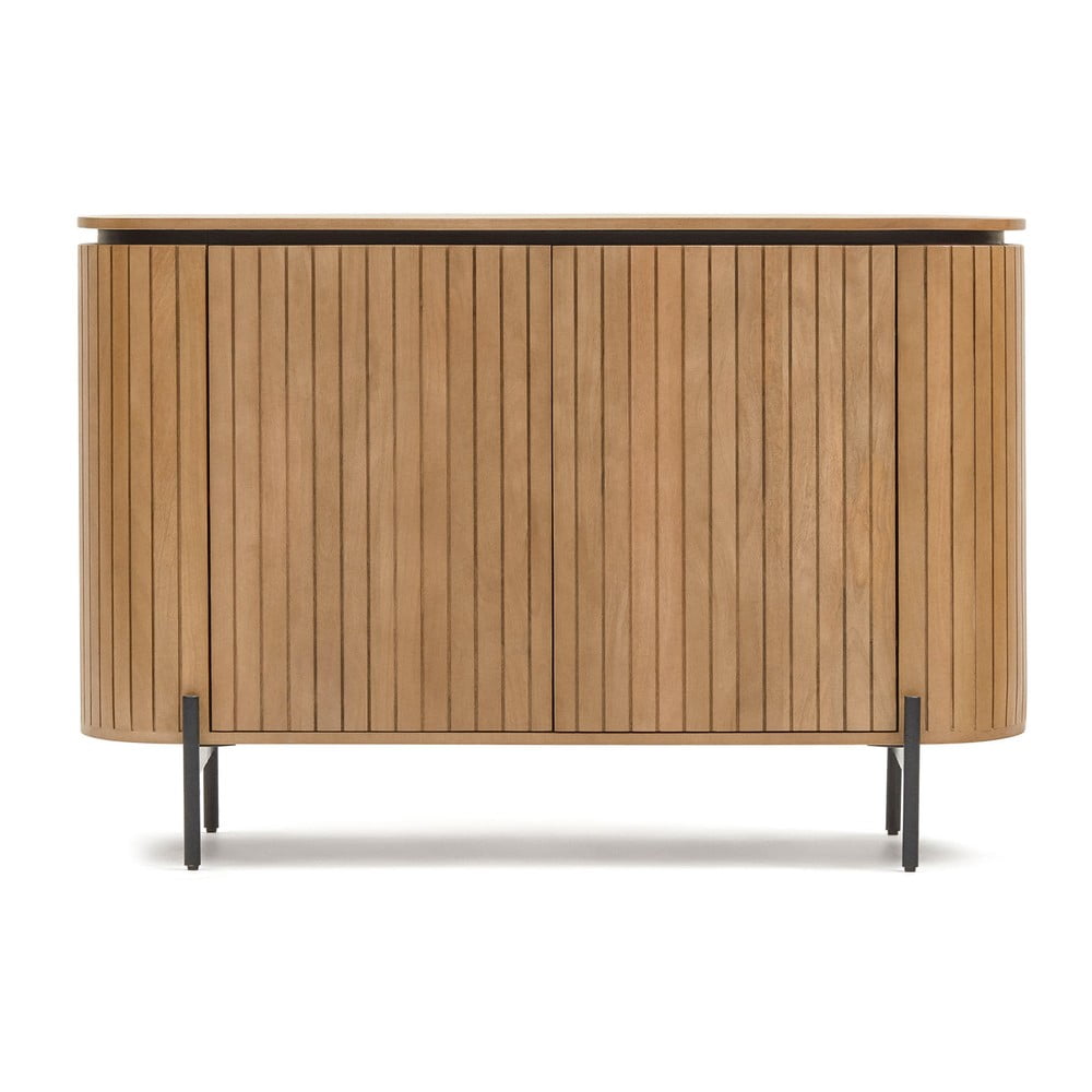 Natúr színű mangófa alacsony komód 120x80 cm Licia – Kave Home