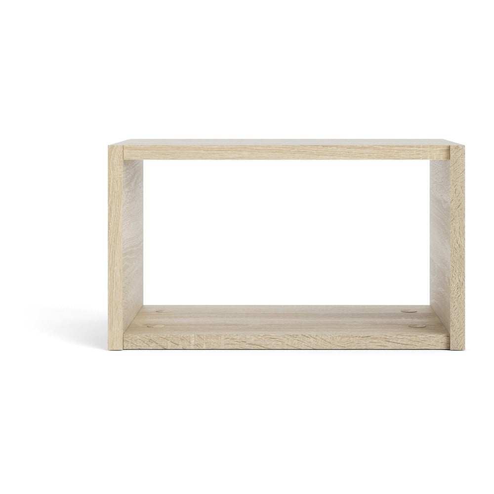 Natúr színű többszintes fali polc tölgyfa dekorral 44 cm Roomers – Tvilum