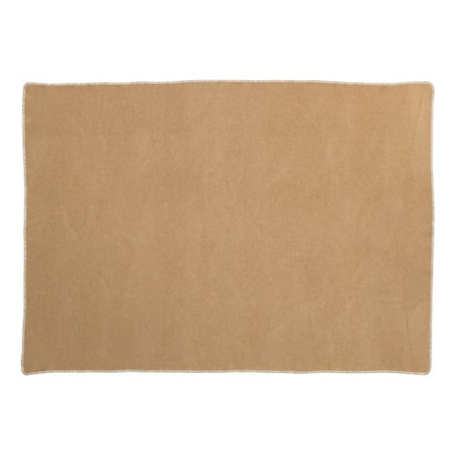 Okkersárga gyapjúkeverék takaró 140x200 cm Ylva Ochre – Pappelina