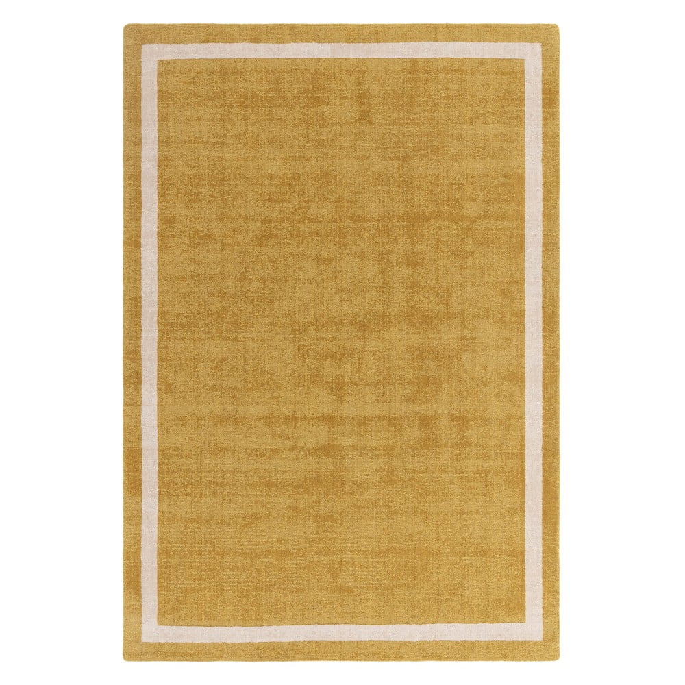 Okkersárga kézi szövésű gyapjú szőnyeg 68x240 cm Albi – Asiatic Carpets