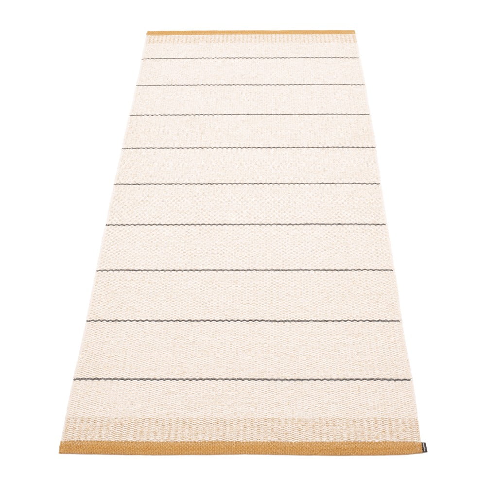 Okkersárga-krémszínű kültéri-beltéri futószőnyeg 85x200 cm Belle Ochre – Pappelina