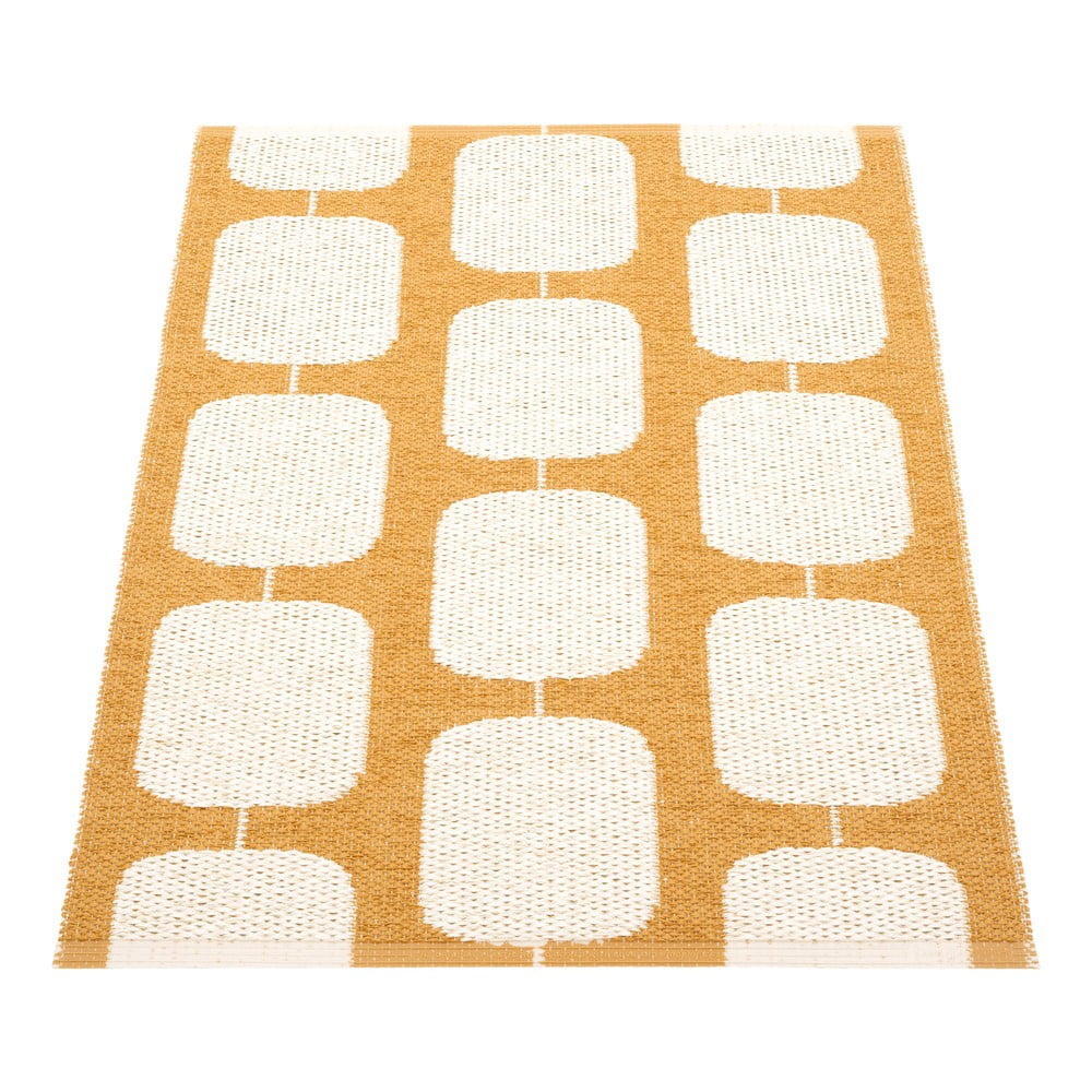 Okkersárga-krémszínű kültéri-beltéri szőnyeg 70x100 cm Sten Ochre – Pappelina