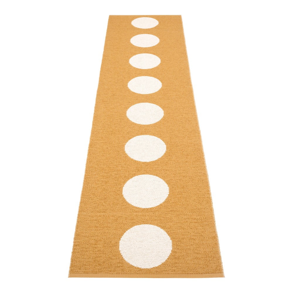 Okkersárga kültéri-beltéri futószőnyeg 70x300 cm Vera Ochre – Pappelina