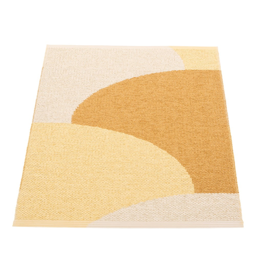 Okkersárga kültéri-beltéri szőnyeg 70x90 cm Hill Ochre Pale Yellow – Pappelina