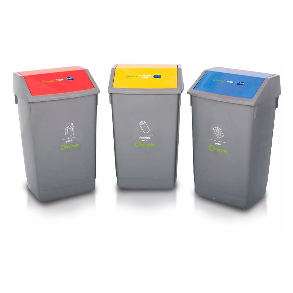 Recycle 3 részes szelektív hulladékgyűjtő szett
