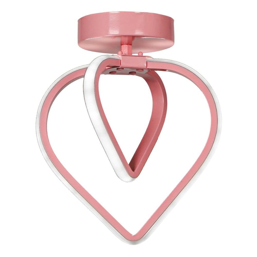 Rózsaszín fém LED mennyezeti lámpa Sevinc – Squid Lighting