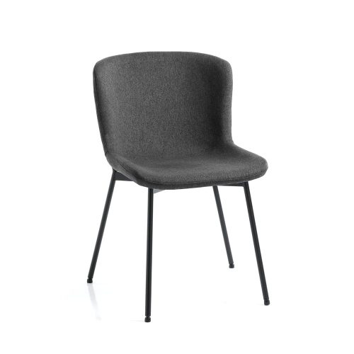 Sötétszürke étkezőszék szett 2 db-os Snug – Tomasucci