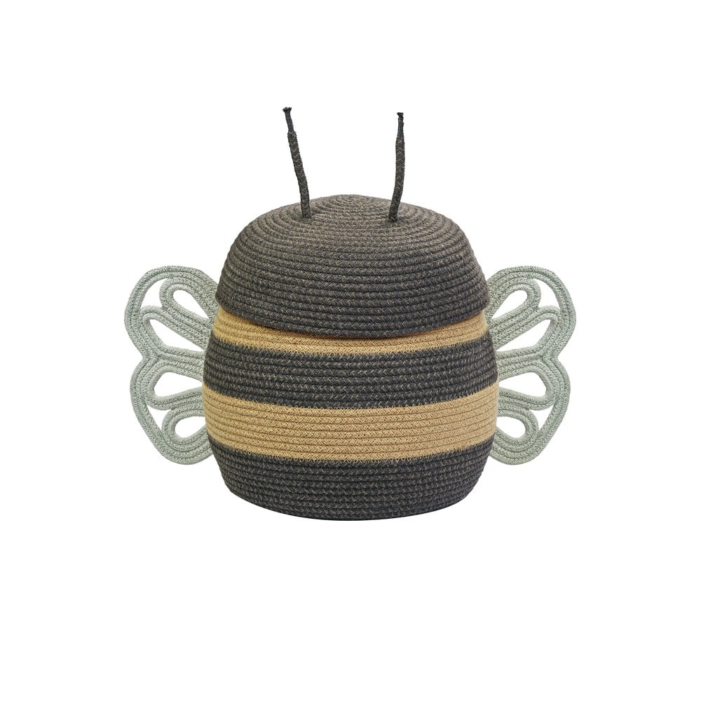 Textil játéktároló kosár ø 30x32 cm Mama Bee – Lorena Canals