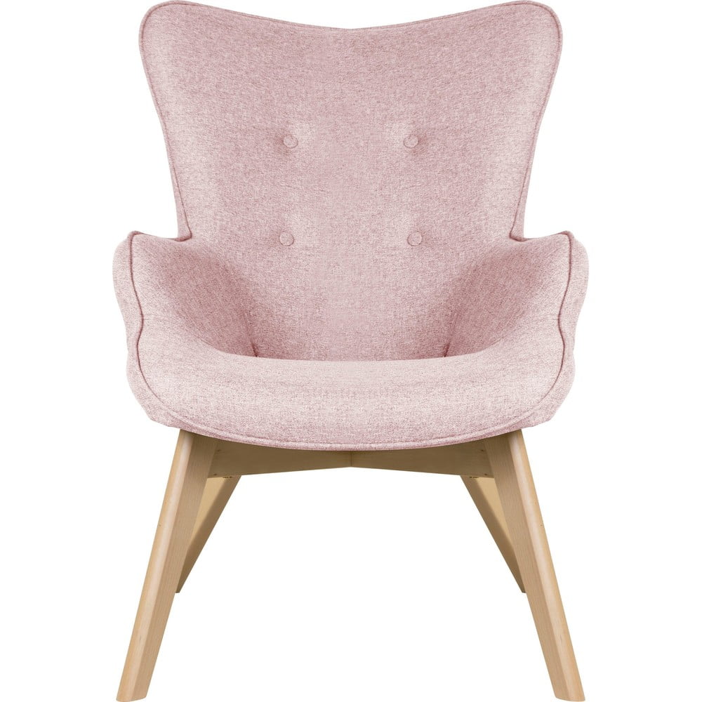 Világos rózsaszín fotel Niko – Ropez