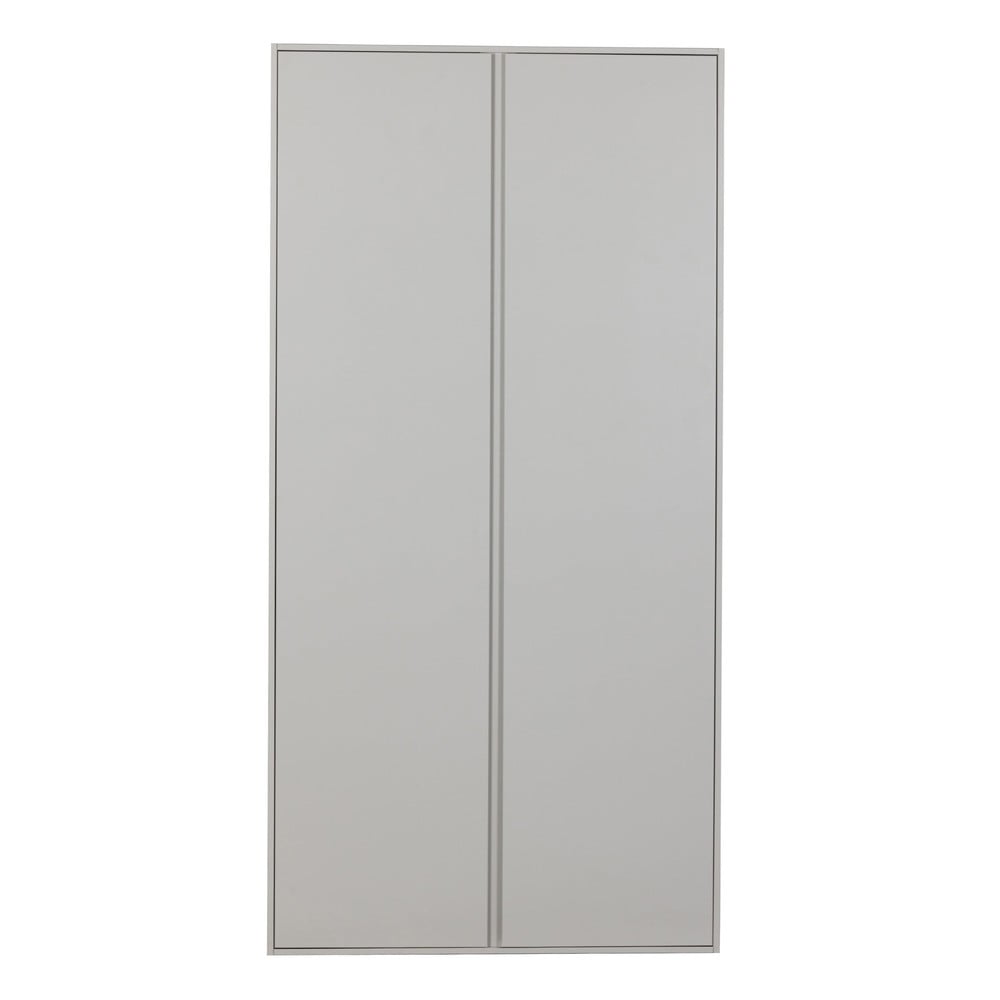 Világosszürke borovi fenyő ruhásszekrény 100x200 cm Maevy – WOOOD