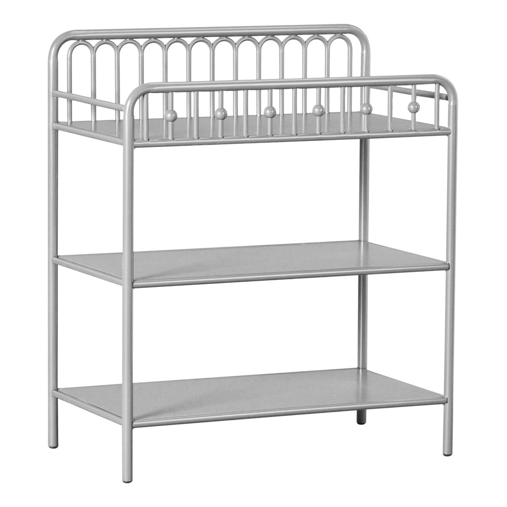 Világosszürke fém magas gyerek komód pelenkázó feltéttel 87x102 cm Monarch Hill – Støraa