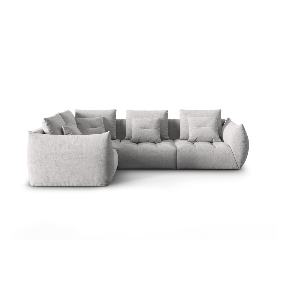 Világosszürke sarokkanapé (bal oldali-L alakú) Bloom – Micadoni Home