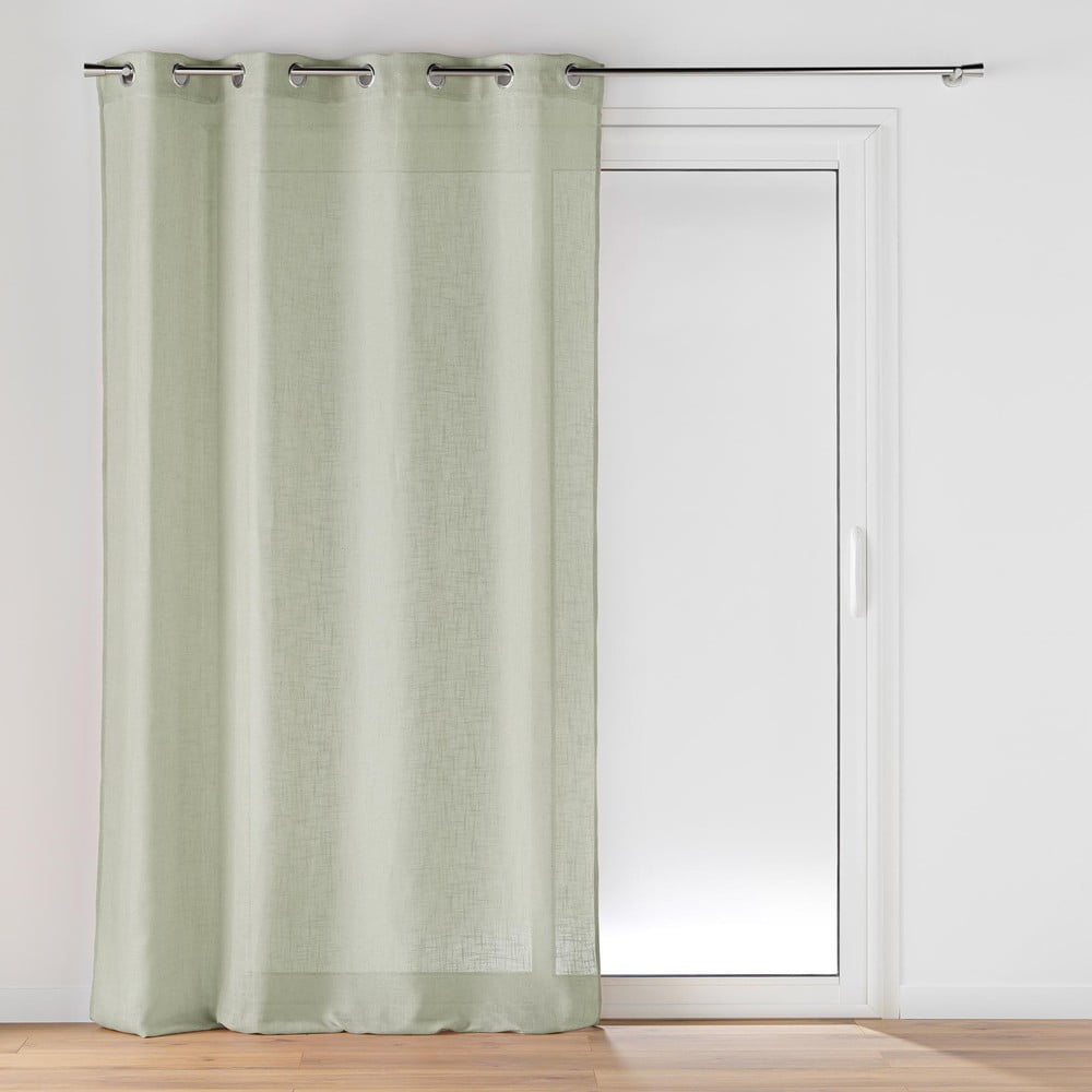 Zöld fényáteresztő függöny 140x280 cm Cloris – douceur d'intérieur