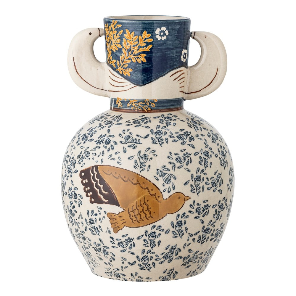 Agyagkerámia kézzel festett váza (magasság 23