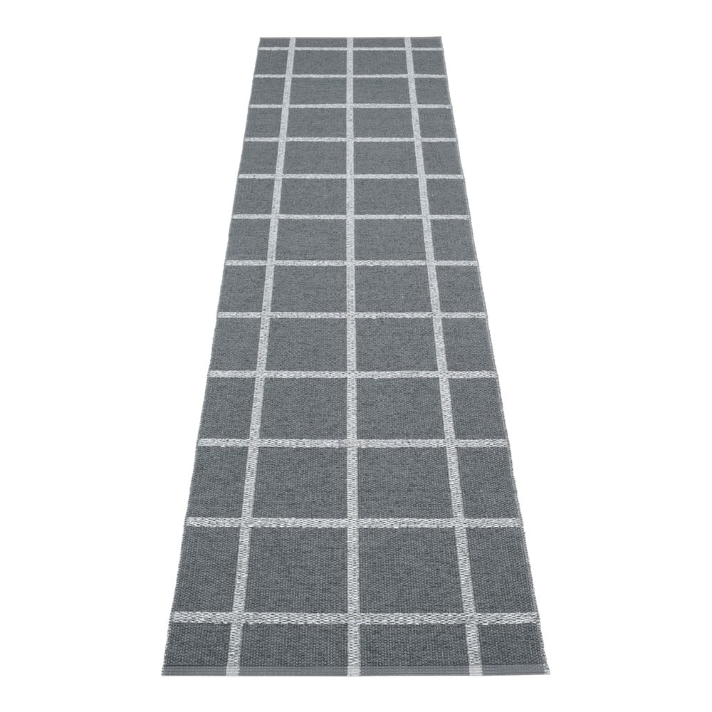 Antracitszürke kültéri-beltéri futószőnyeg 70x300 cm Ada Granit – Pappelina