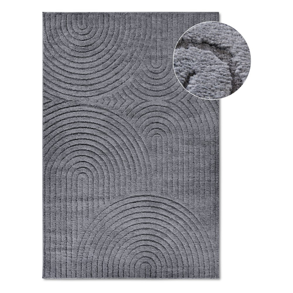 Antracitszürke szőnyeg 200x280 cm Panglao New York Anthracite – Elle Decoration