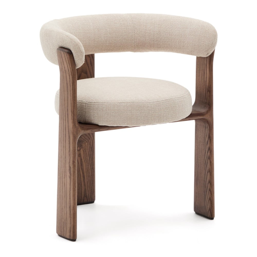 Barna-bézs kőrisfa étkezőszék Granite – Kave Home