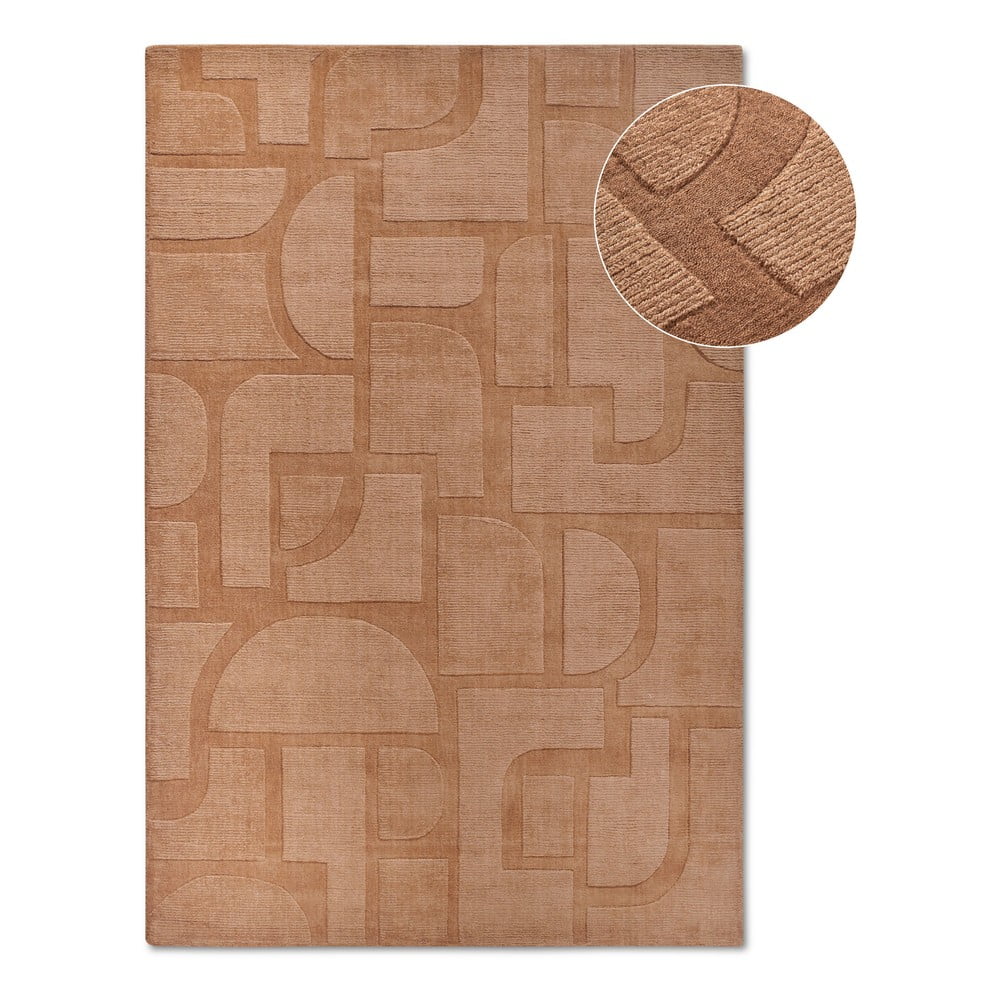Barna kézi szövésű gyapjú szőnyeg 160x230 cm Alexis – Villeroy&Boch