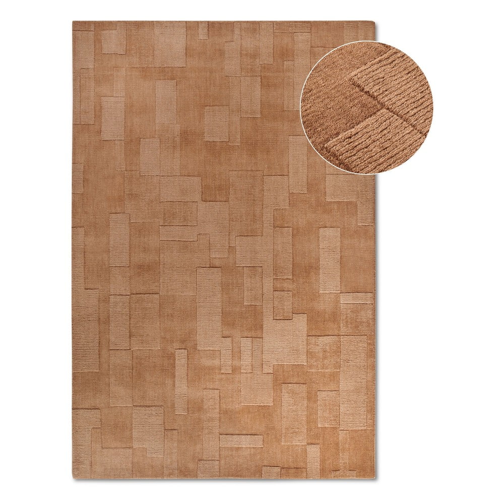 Barna kézi szövésű gyapjú szőnyeg 80x150 cm Wilhelmine – Villeroy&Boch