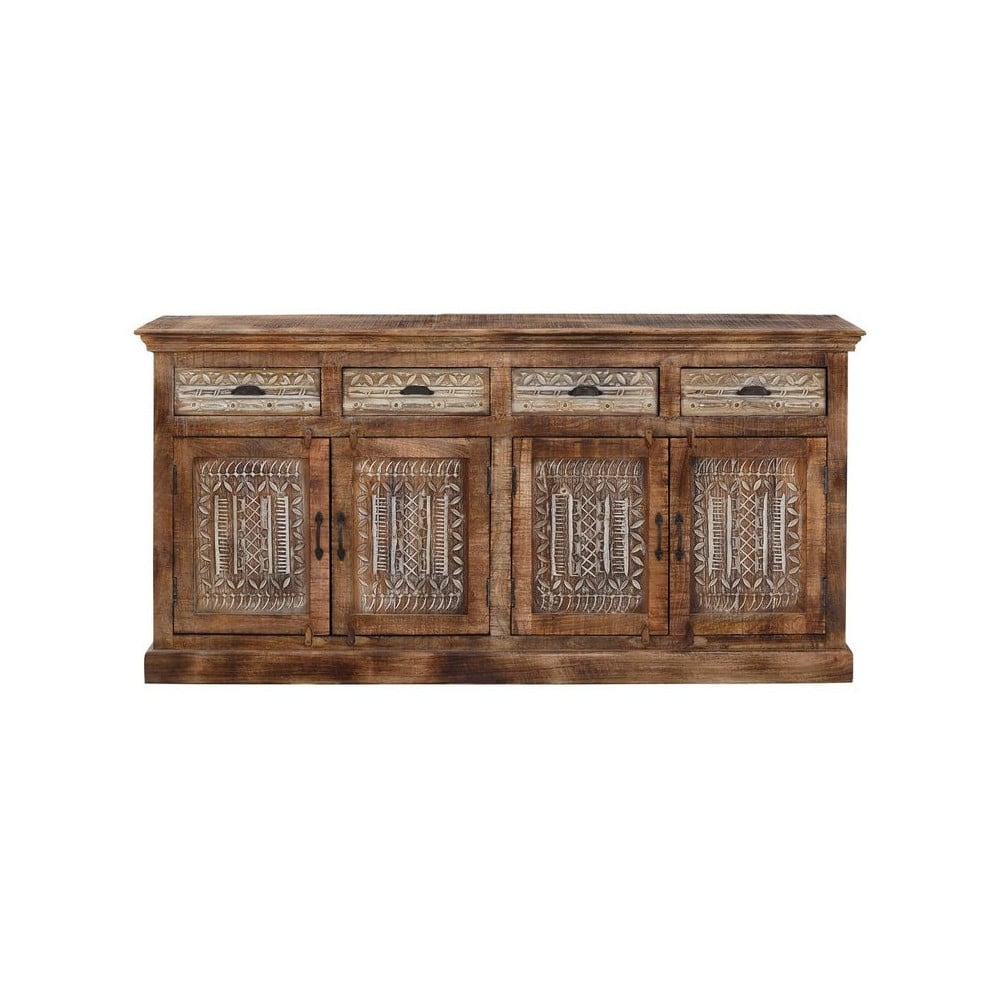 Barna mangófa alacsony komód 88x40 cm Maneesh – Støraa