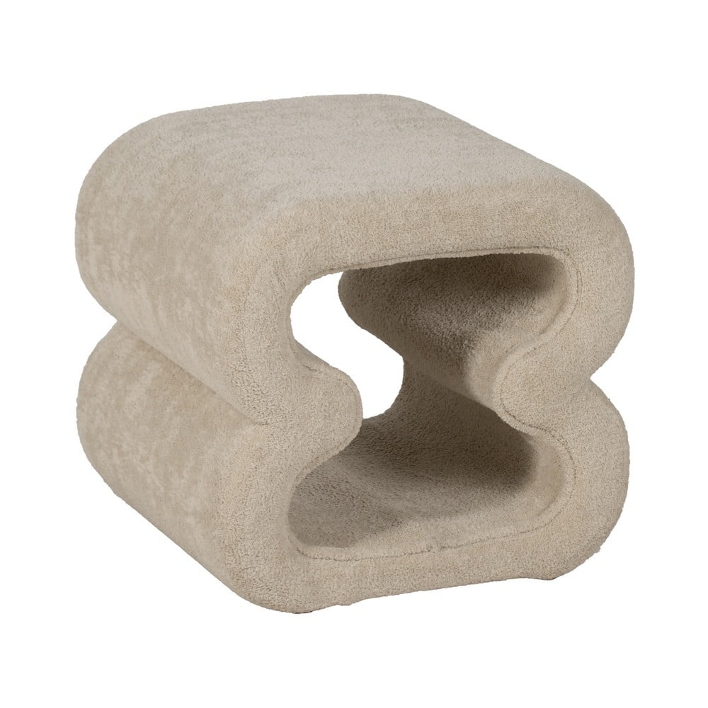 Bézs buklé puff – Ixia