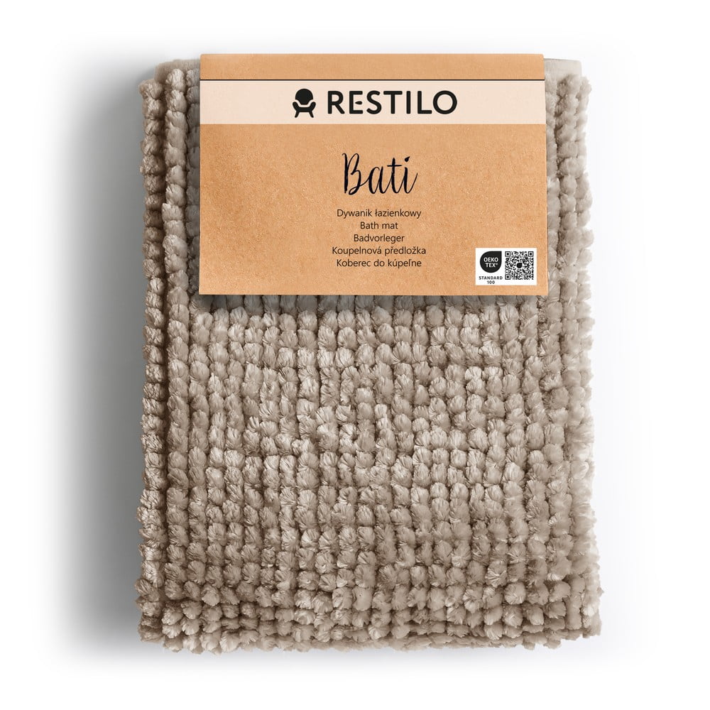 Bézs fürdőszobai kilépő 70x120 cm Bati – Restilo