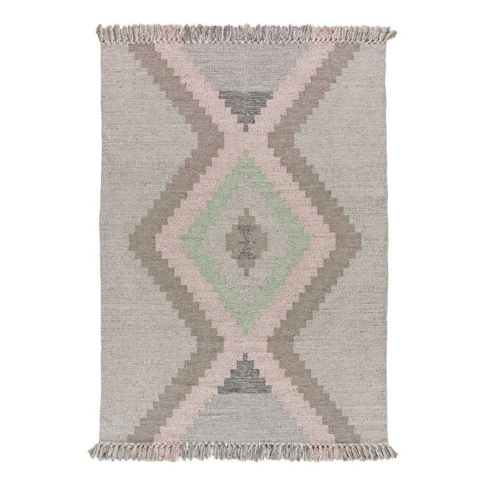 Bézs mosható kézi szövésű újrahasznosított pamut szőnyeg 120x170 cm Chandia – Universal