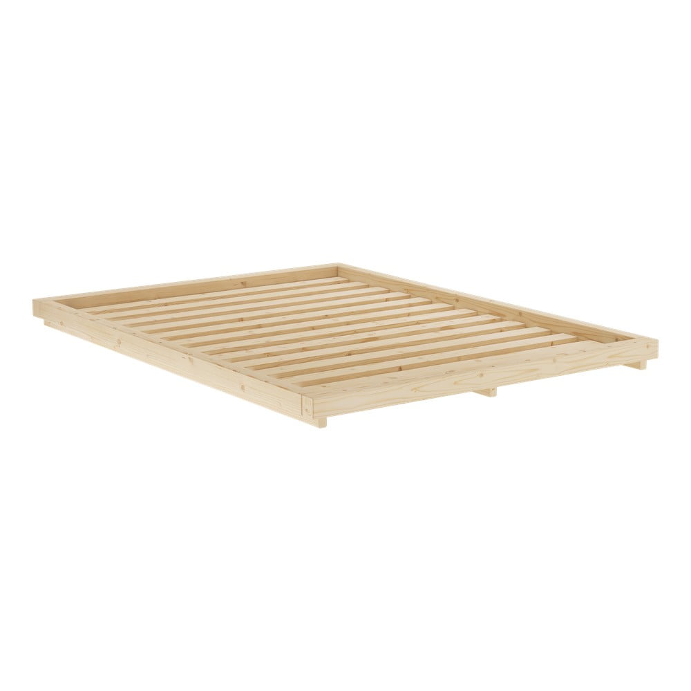 Borovi fenyő franciaágy ágyráccsal 180x200 cm Dock – Karup Design