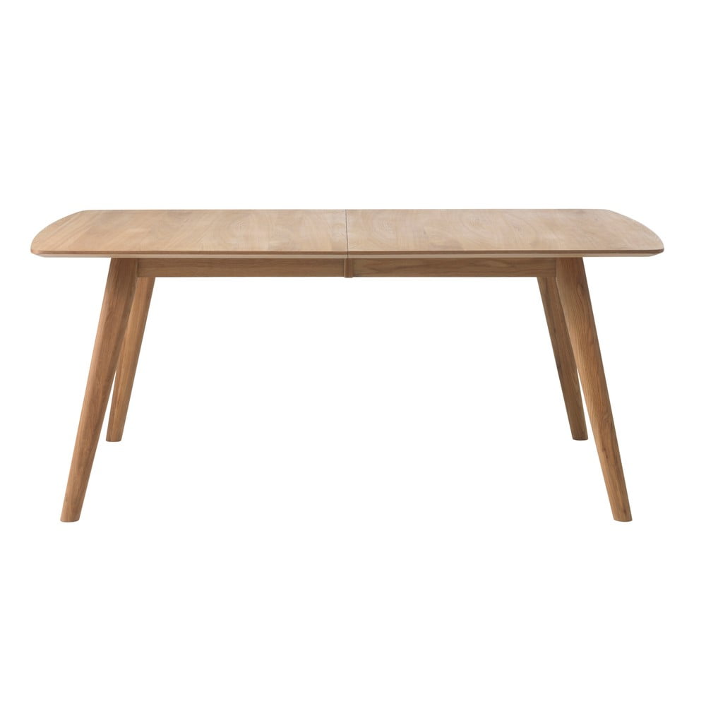Bővíthető étkezőasztal tölgyfa dekorral 90x150 cm Rho – Unique Furniture