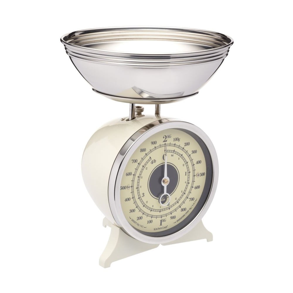 Classic Collection krémszínű konyhai mérleg - Kitchen Craft