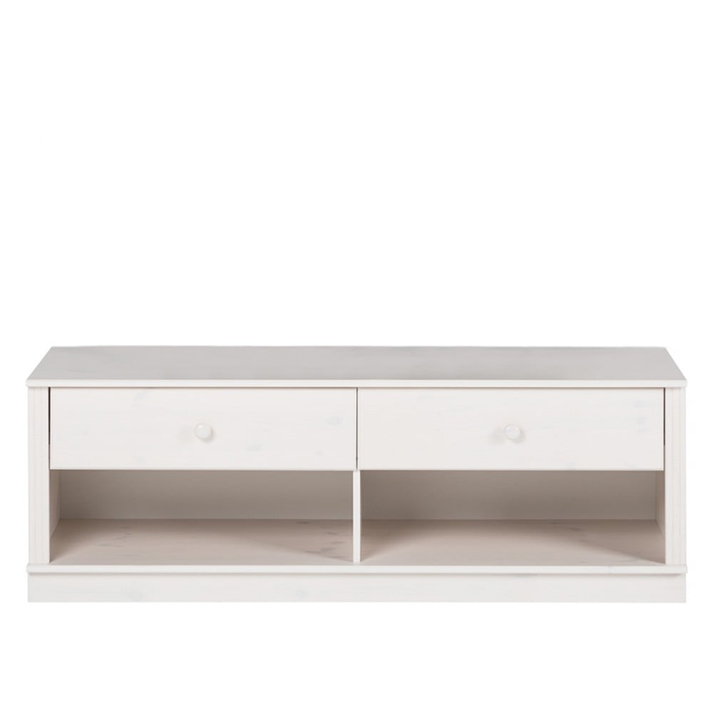 Fehér borovi fenyő TV-állvány 137x47 cm Anita – Støraa