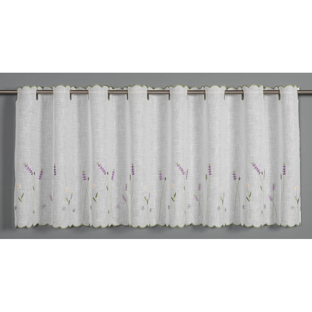 Fehér fényáteresztő függöny 135x45 cm Lavender – Sehlbach