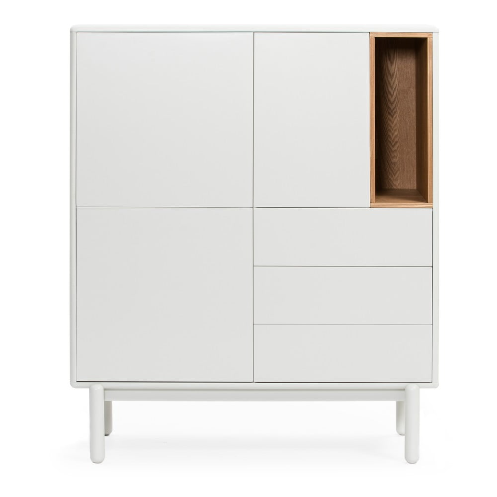 Fehér komód 100x120x40 cm Corvo – Teulat