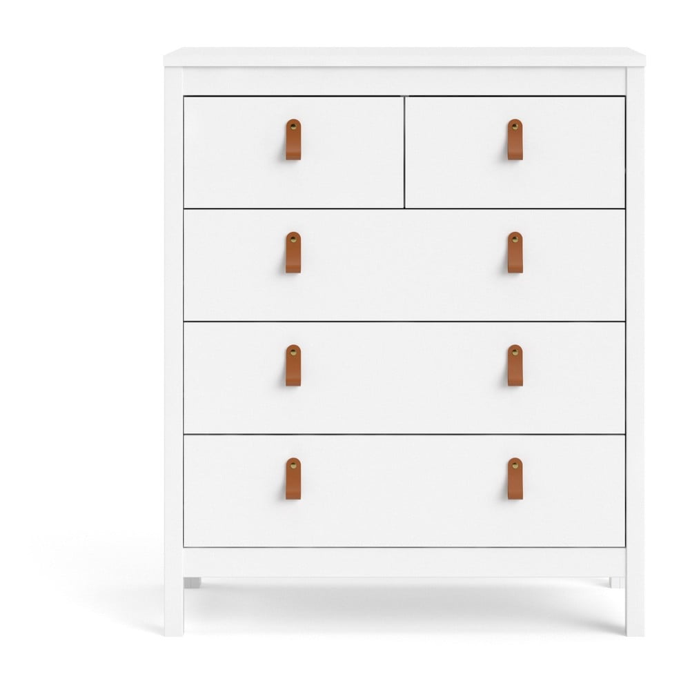 Fehér magas komód 82x99 cm Madrid – Tvilum