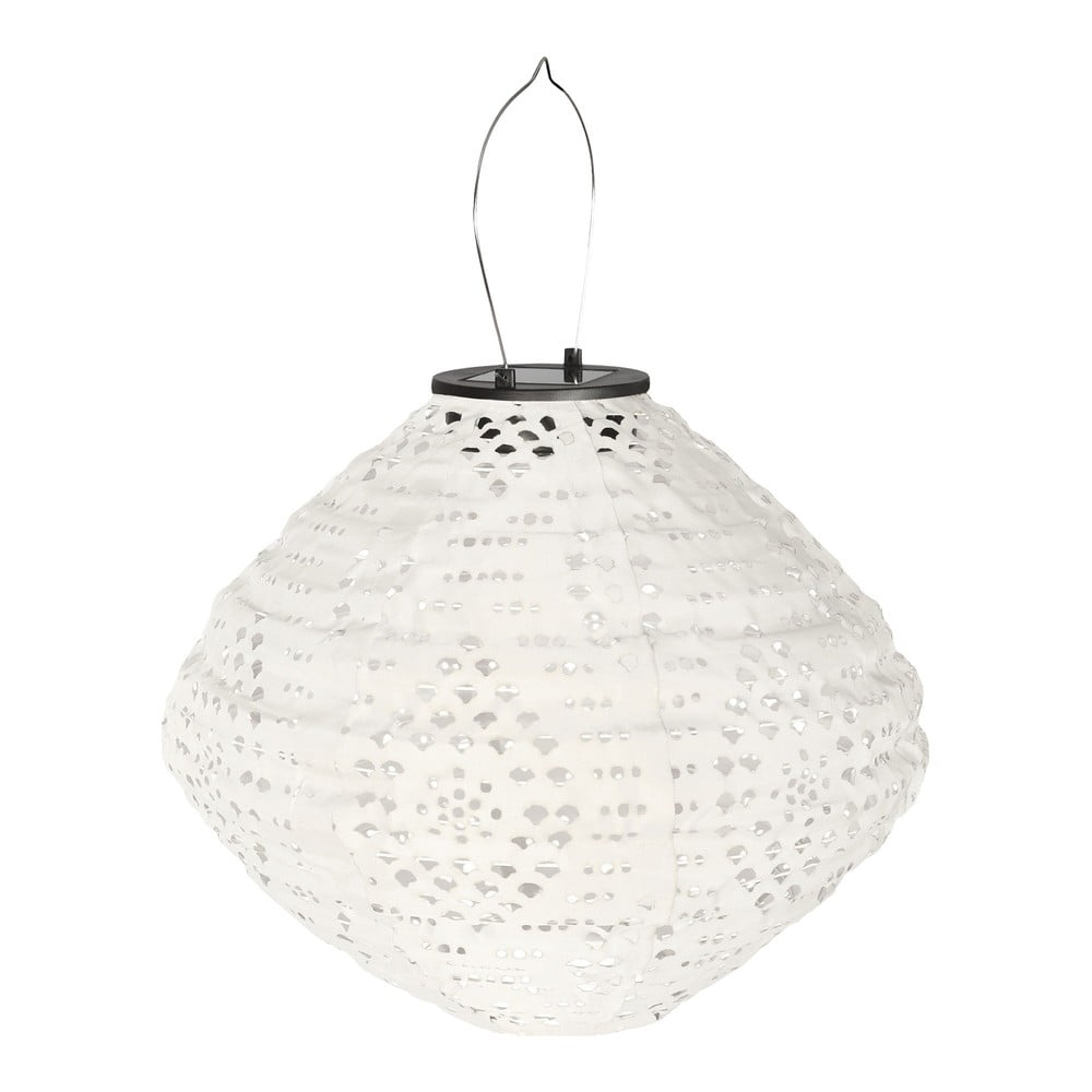 Fehér napelemes kültéri LED lámpás (magasság 22 cm) Harwood – House Nordic