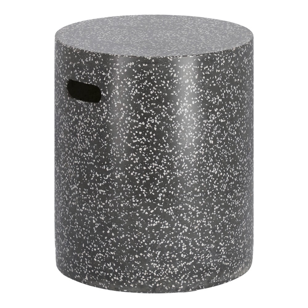Fekete beton tárolóasztal