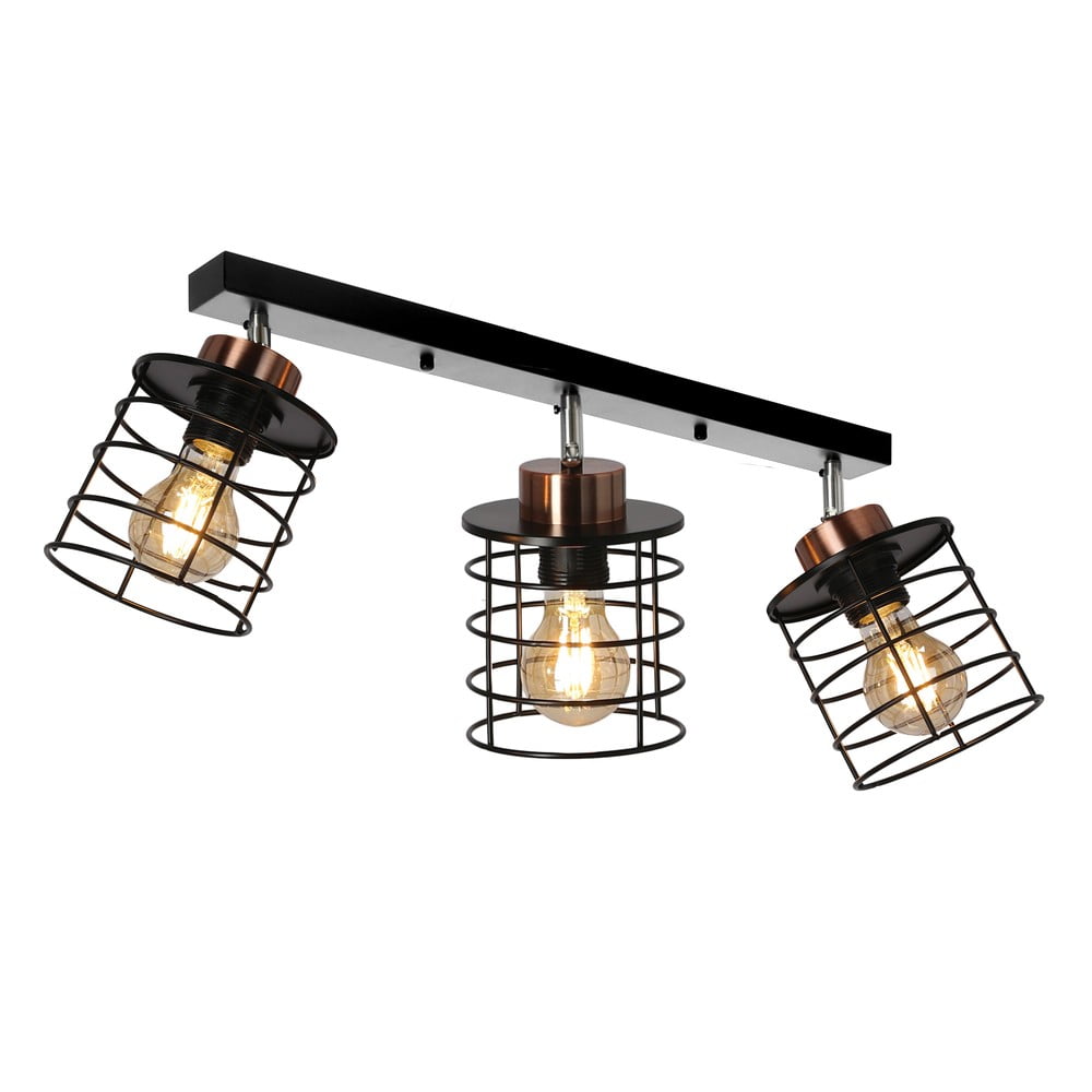 Fekete fém mennyezeti lámpa 12x56 cm Glob – Candellux Lighting