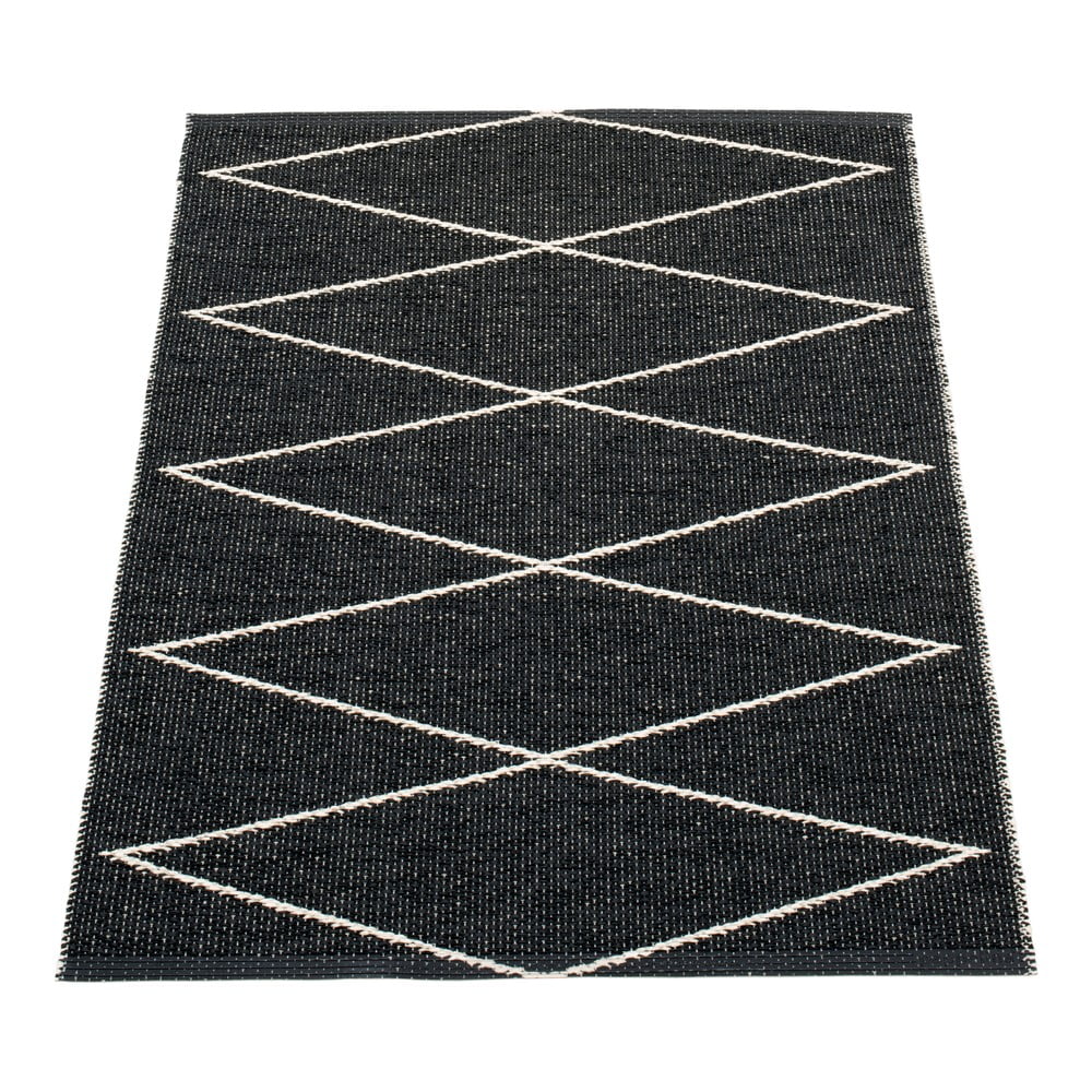 Fekete kültéri-beltéri szőnyeg 70x100 cm Max Black – Pappelina